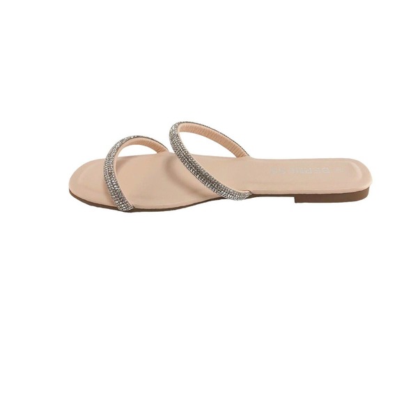 Cute Vegan Beach Wedding Casual Berness Jewelry Sandals Cassie Beige 8 (CC) - Picture 2 of 7